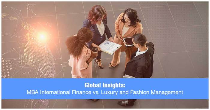 MBA in International Finance vs. Luxury Management